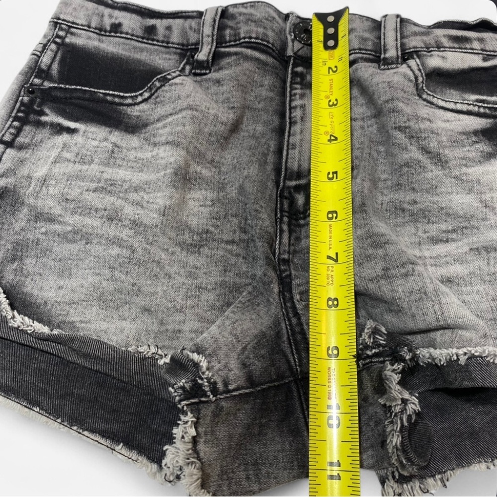 Vanilla Star Junior's Two Tone Mid-Rise Shorts Black and Grey Size 5 - Picture 4 of 6